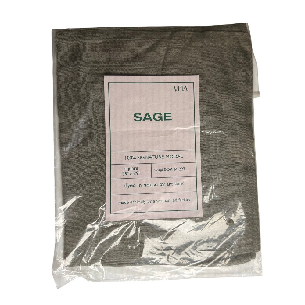 Vela Sage Modal Hijab Square 39x39 NWT Sealed Rare Sage Green Scarf New